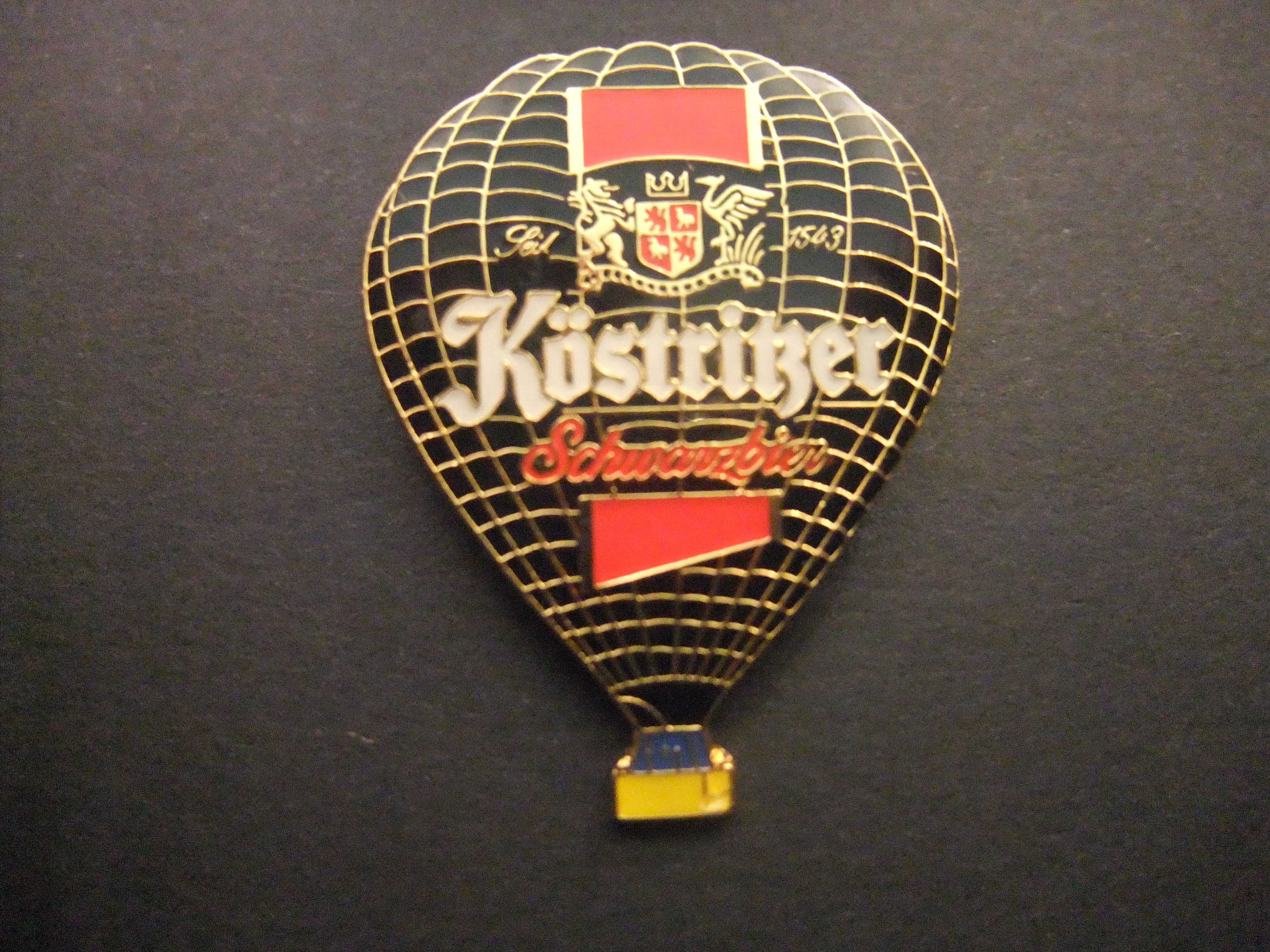 Köstritzer Schwarzbier Duits donkerbier heteluchtballon